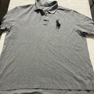 Polo by Ralph Lauren Gray Classic Polo Shirt Big Pony